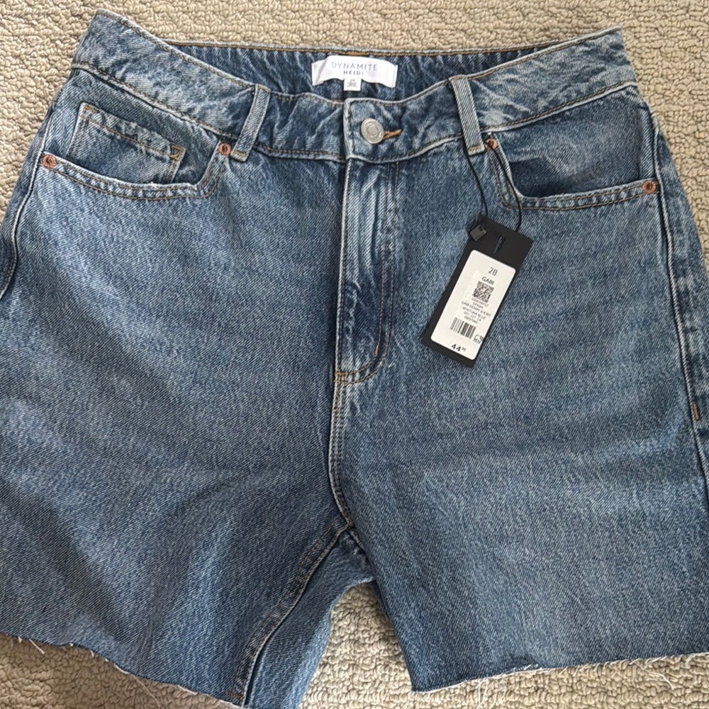Dynamite Heidi Blue Denim Shorts